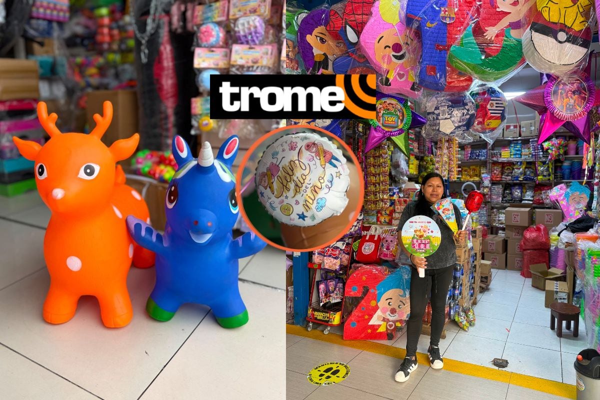 Dulces y juguetes para niños de año y medio en el Centro de Lima. Foto: Trome.