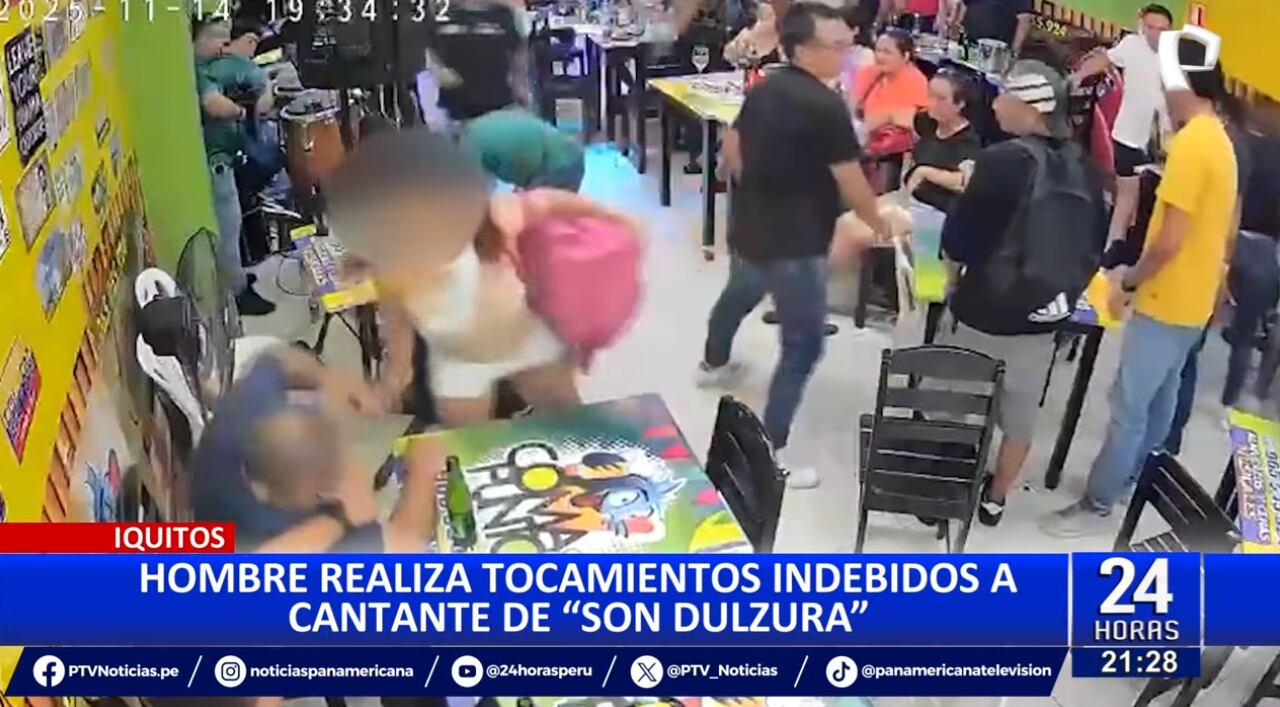 Cantante de 'Son Dulzura' pega a hombre que le propinó tocamientos indebidos.