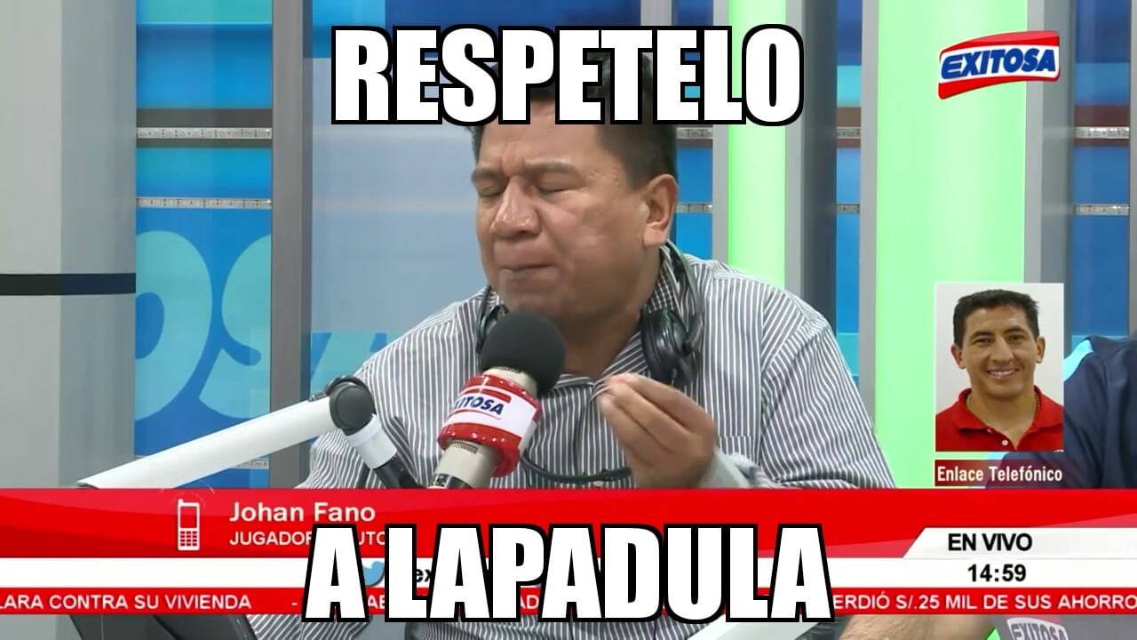 Luego de la polémica entrevista de Silvio Valencia a Johan Fano, estos memes se viralizaron en las redes sociales. (Foto: Exitosa Deportes Memes)