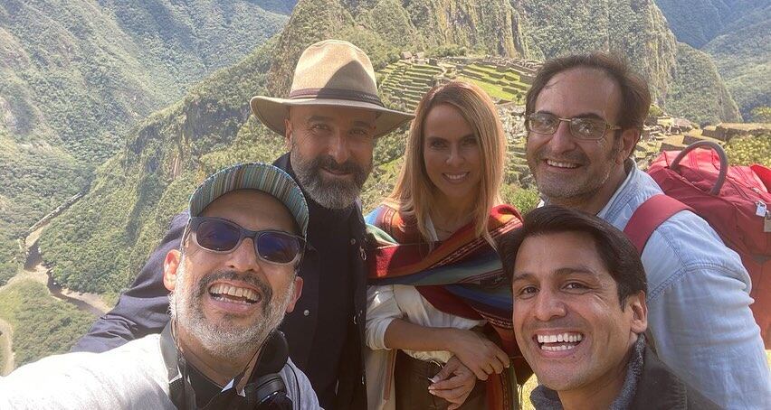 Kate del Castillo y Gerardo Zamora en las grabaciones de "La Reina del Sur 3". (Foto: @katedelcastillo).