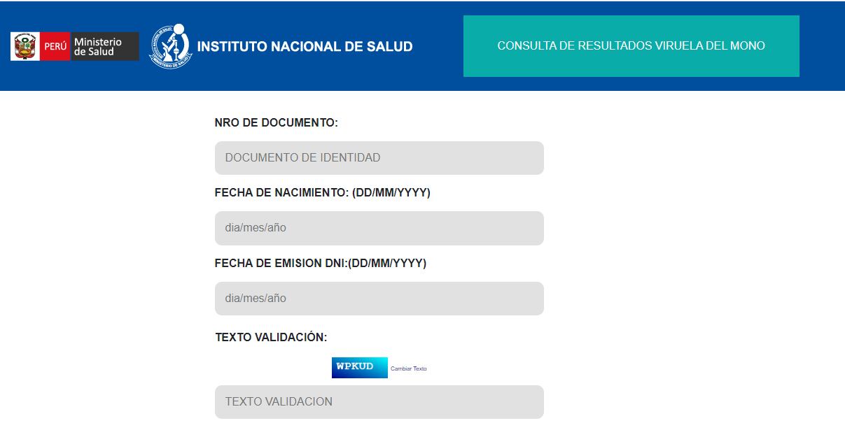 INS implementa servicio web para consultar los resultados de exámenes por viruela del mono.
