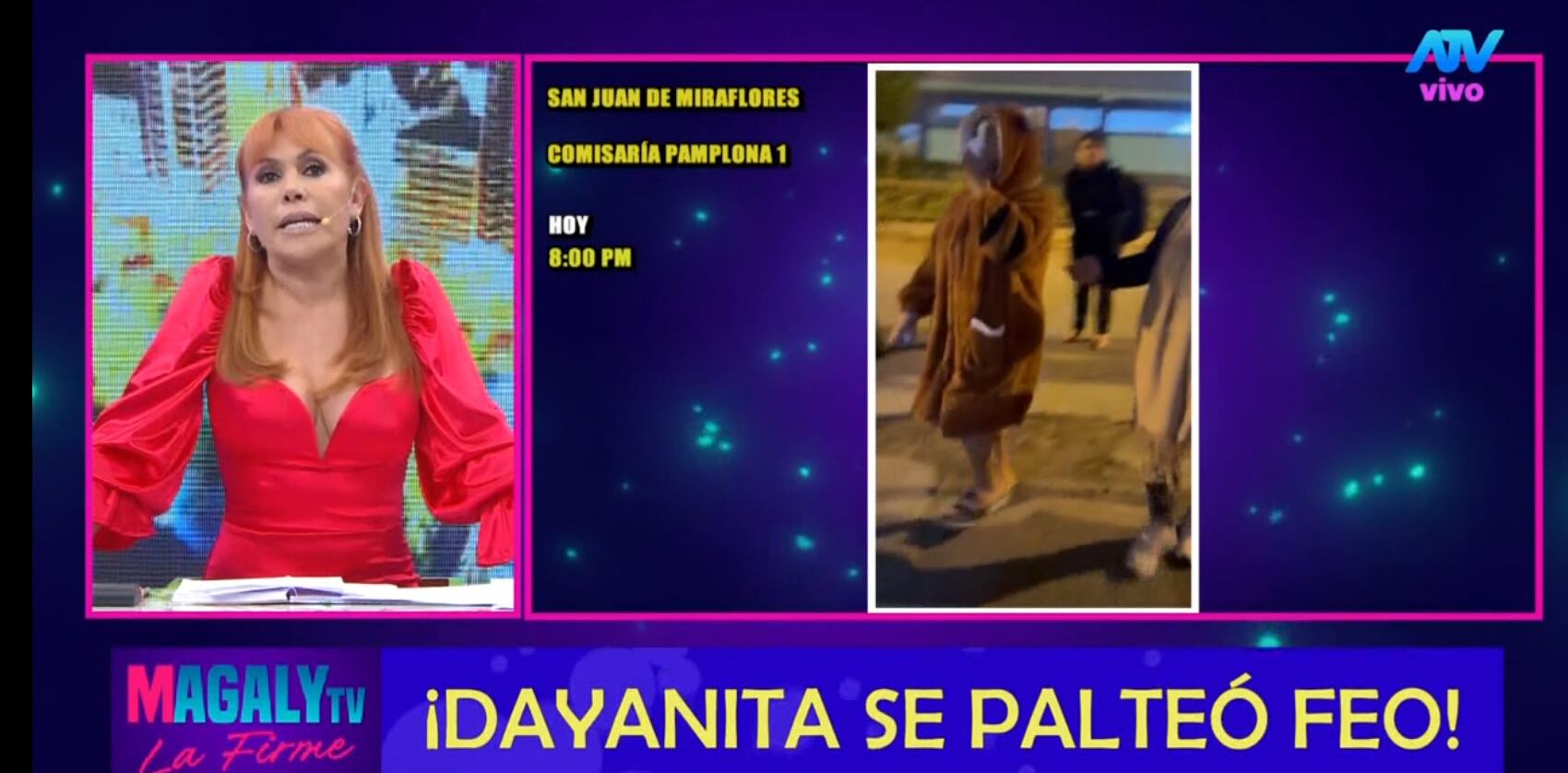 Dayanita detenida por la policía y llevada a comisaría.