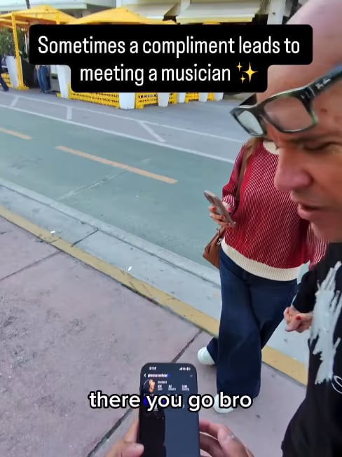 Gian Marco contestó con tranquilidad la inquietud del creador de contenido, al saber que era músico.