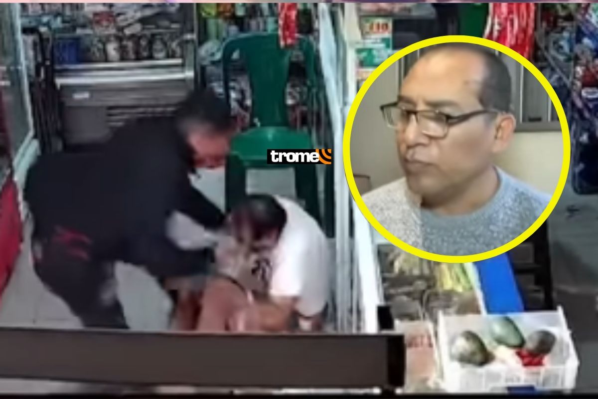 Alfredo Mendibil fue atacado a cuchillazos por presunto sicario en bodega de SJL. (Foto: Composición)