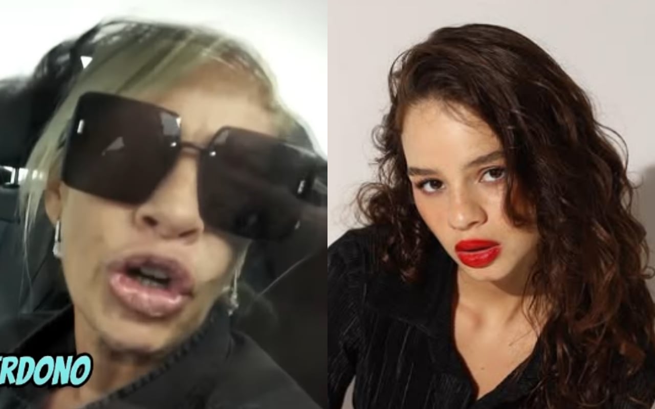 Verónica Alcalá y la hermana de Alejandra Baigorria, Thamara Medina. Foto: Amor y Fuego (Captura)