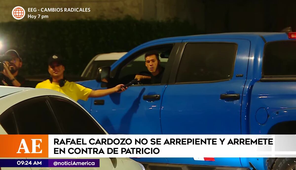 Patricio Parodi enfrenta a Rafael Cardozo a las afueras de América Televisión