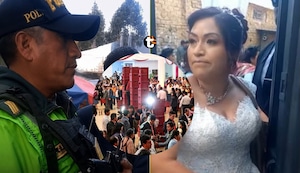 ¡Decomisan 200 cajas de cerveza en boda en Huancayo! Novia pidió media hora a policías, pero celebración fue suspendida por la Ley Seca
