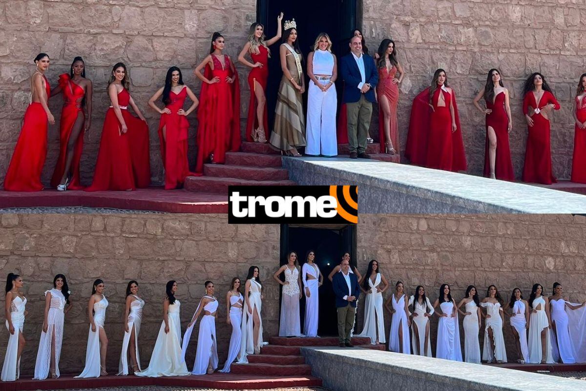 Jessica Newton presentó a las candidatas oficiales al Miss Perú. (Foto: Composición)