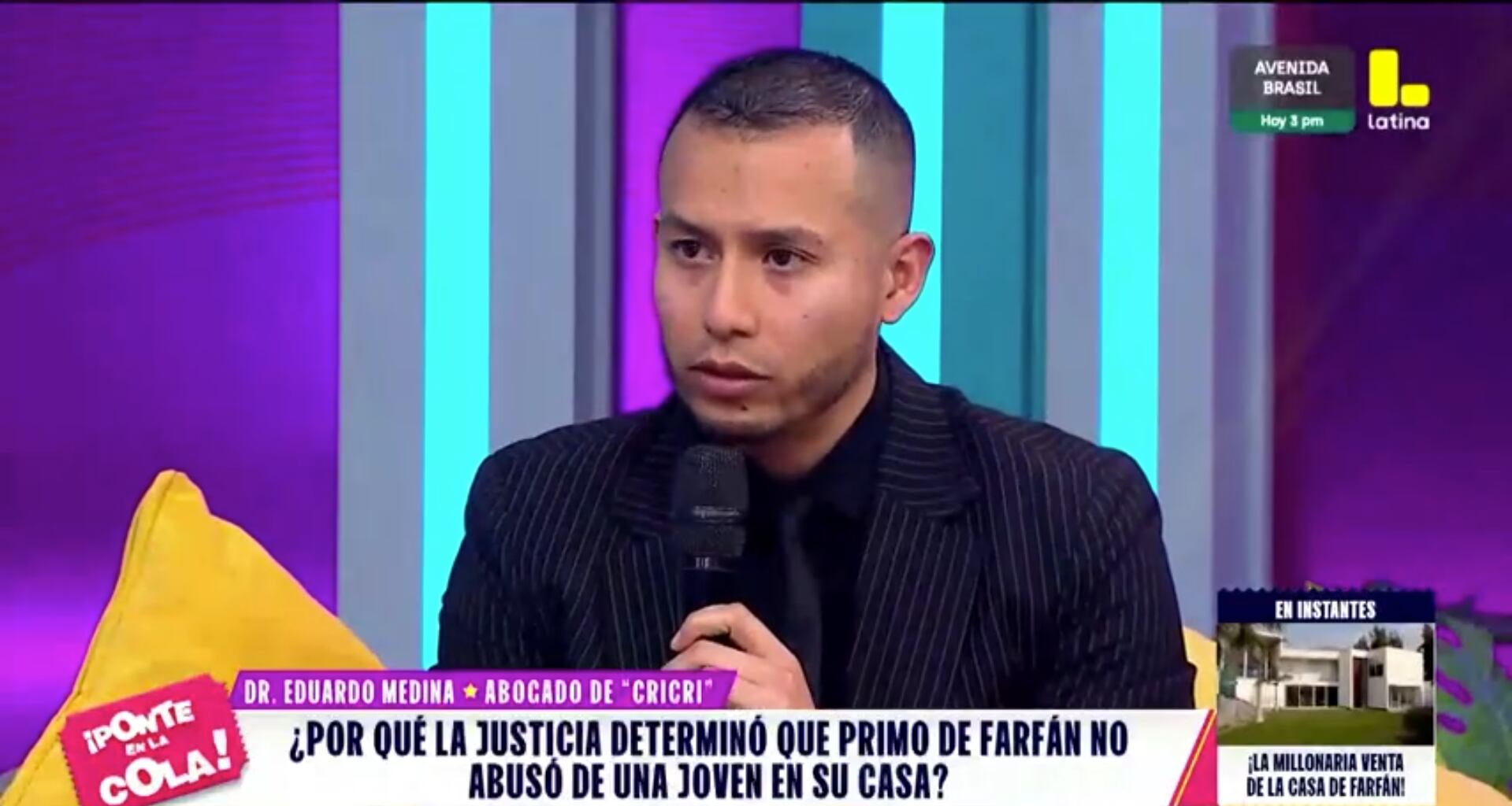 Eduardo Medina revela cómo es la relación entre Cristian y Farfán. (Fuente: Ponte en la cola / Latina)