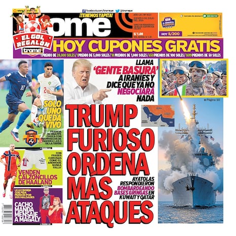 TRUMP FURIOSO ORDENA MÁS ATAQUES