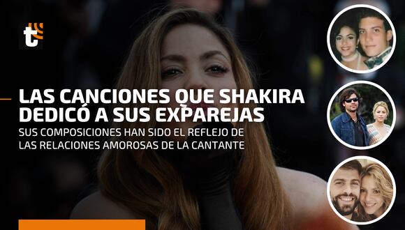 La lista de canciones que la cantante colombiana, Shakira, dedicó a sus exparejas