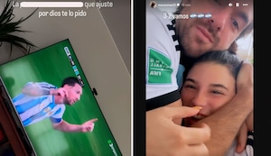 Macarena Vélez y Juan Ichazo celebran agónico triunfo de Argentina