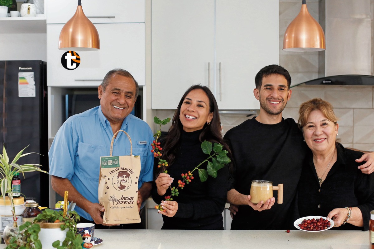 Hermanos Saúl y Eleni ahora innovan el mercado peruano con té de cáscara de café Geisha, de maca y miel. (Fotos: Violeta Ayasta / photo.gec)