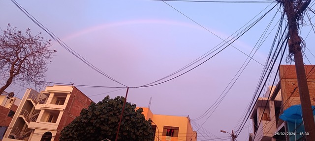 Arcoíris en Lima. Foto: Twitter