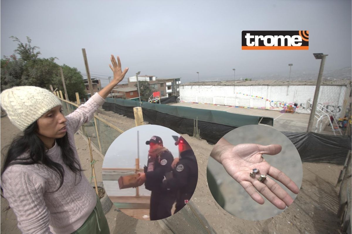 Vecinas y vecinos pidieron mayor seguridad a la Policía pues temen que hechos similares vuelvan a suceder y acaben en tragedia. | Fotos: Andrés Paredes | Composición Trome