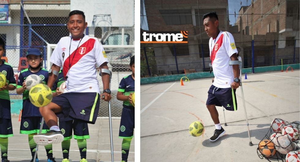 Perdió su pierna izquierda, pero nunca sus sueños. (Foto: Trome)