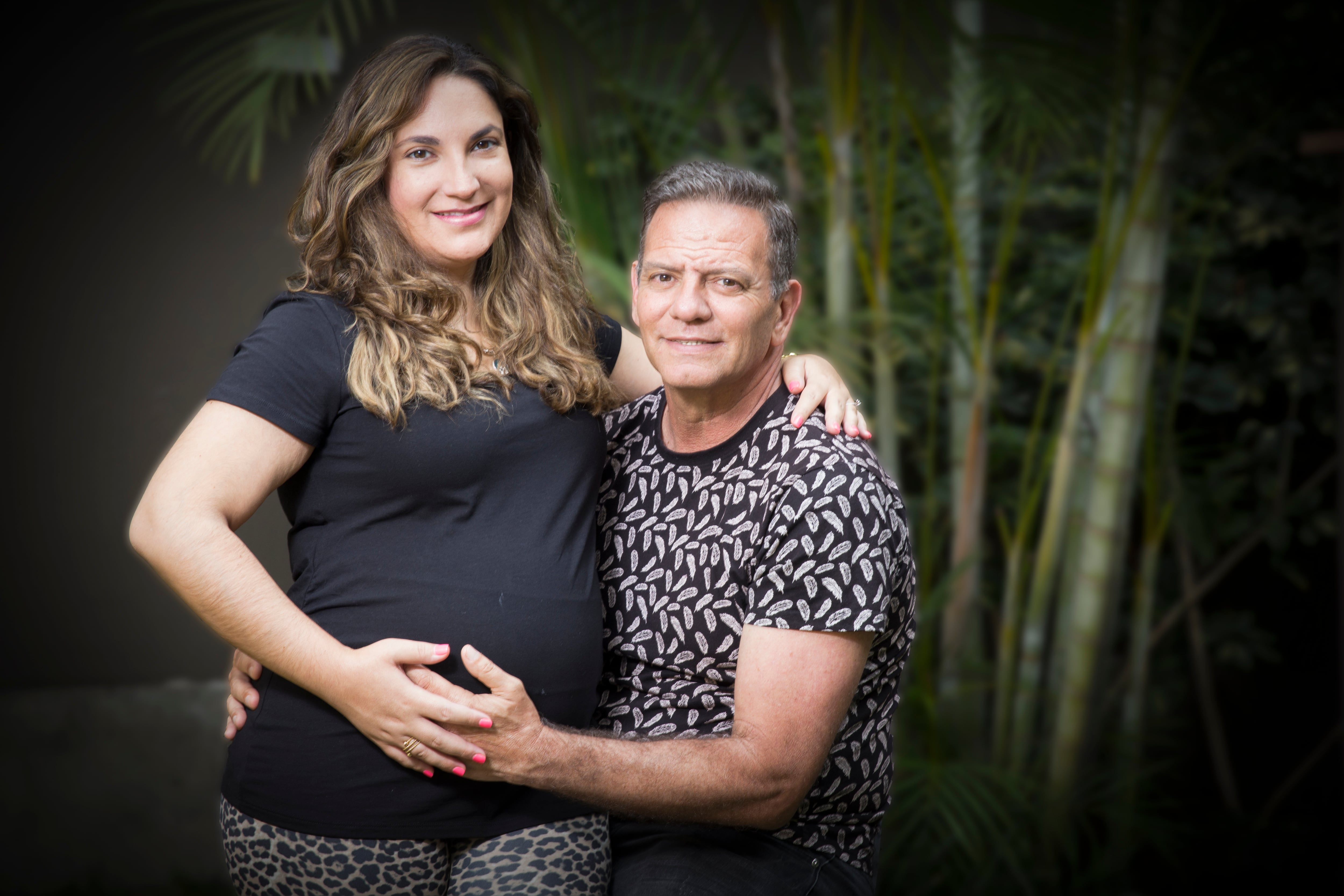 Bruno Cavassa y su esposa chilena