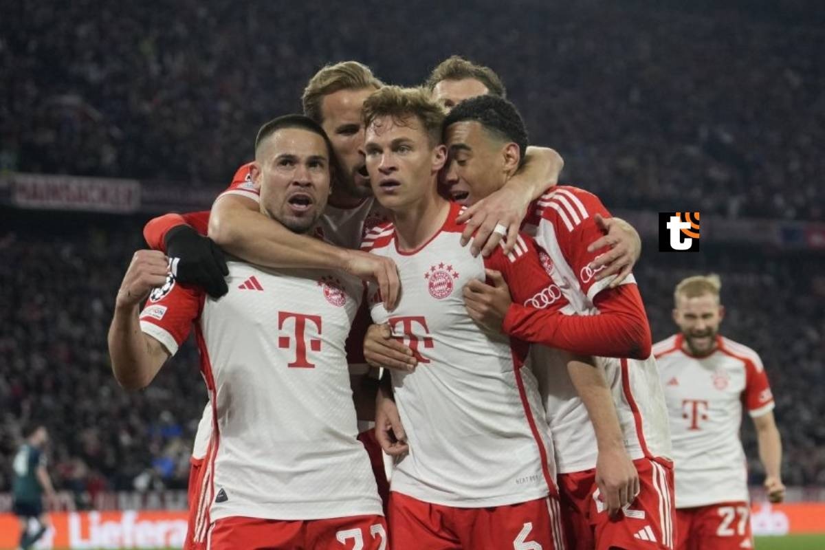Bayern Múnich venció por 1-0 al Arsenal y aseguró su clasificación a las semifinales de Champions League. Foto: EFE