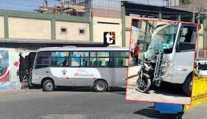 Tragedia en Arequipa: Motociclista pierde la vida luego de ser atropellado por bus de transporte público