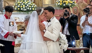 Alejandra Baigorria y Said Palao oficialmente ESPOSOS: Pareja se dio el sí en la Iglesia de San Pedro