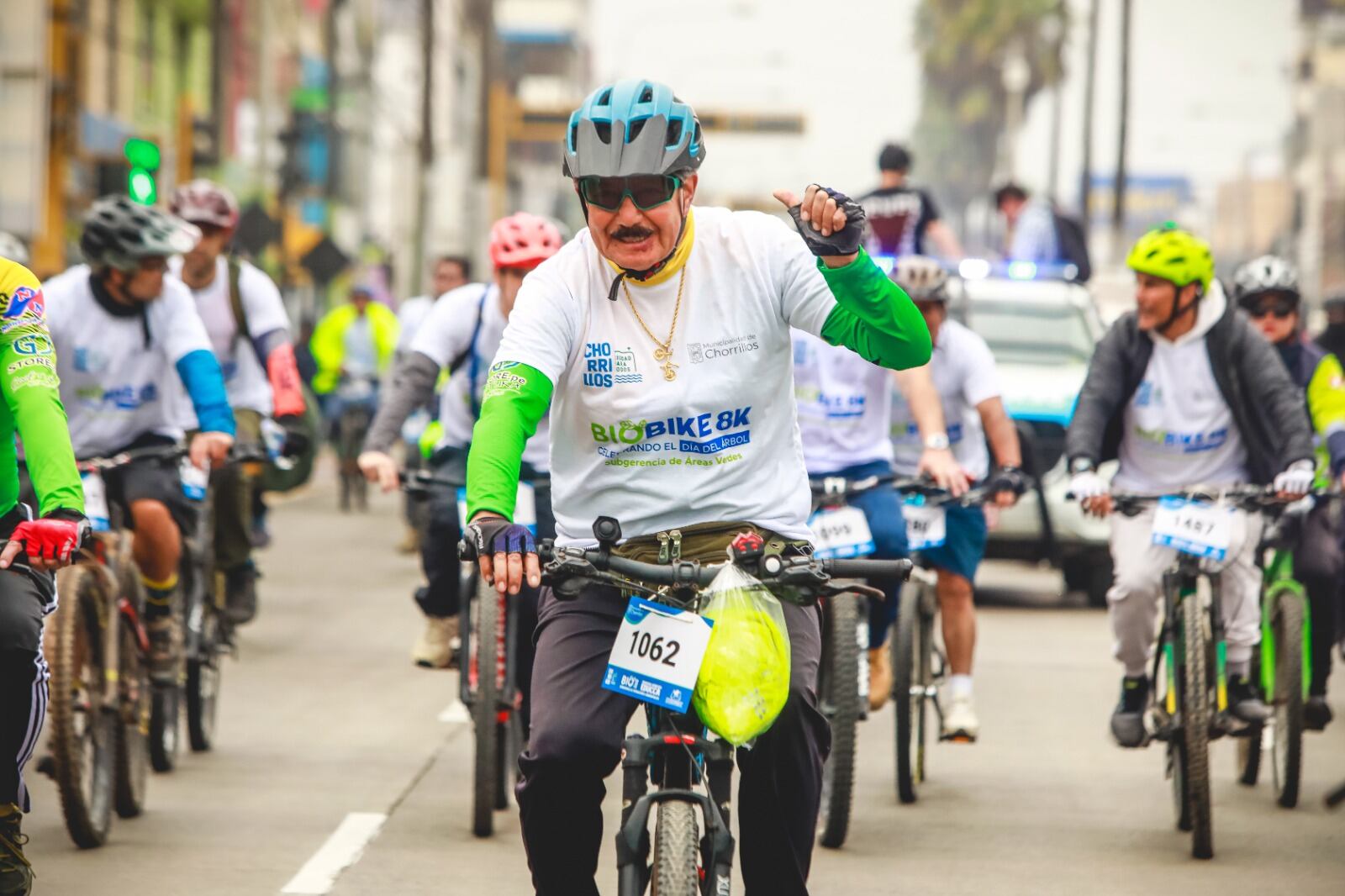 El punto de llegada del ‘BioBike 8k’ fue el malecón Grau.