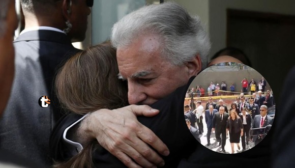 Dina Boluarte se despide de Mario Vargas Llosa