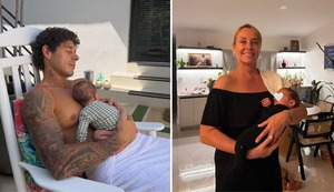 Hugo García comparte tierna foto de su mamá junto a su hijo Koa: “Cuánto soñé este momento”