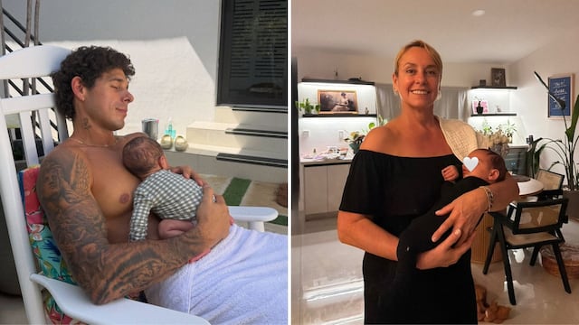 Hugo García comparte tierna foto de su mamá junto a su hijo Koa: “Cuánto soñé este momento”
