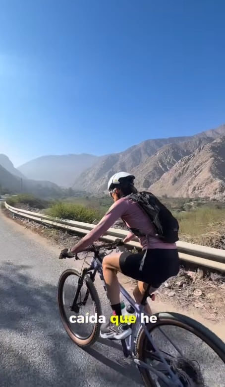 Anna Carina muestra video de su accidente.