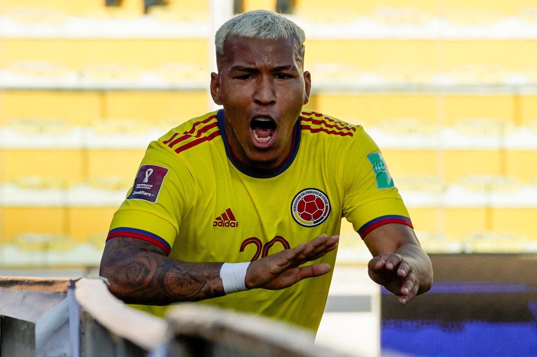 Roger Martínez dio la ventaja a Colombia en La Paz, pero finalmente el duelo terminó 1-1