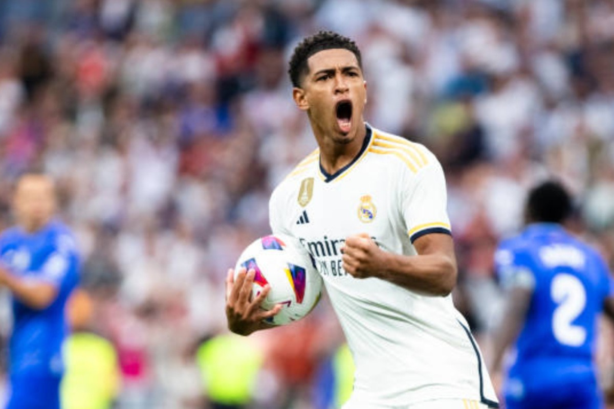 Jude Bellingham es la gran figura actual del Real Madrid, que este domingo recibe a Real Sociedad. Foto: Getty Images.