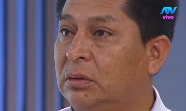 Dirigente José Quispe llora por compañero de la empresa Santa Catalina asesinado