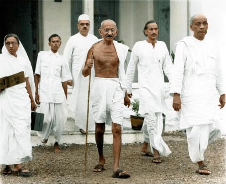 Mahatma Gandhi. India, Asia, junio 1936.