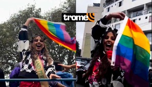 Luciana asistió a la Marcha del Orgullo con su banda del Miss Grand: ¡Todos querían foto con ella!