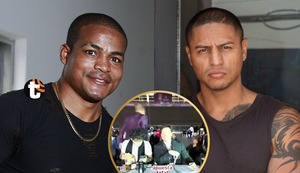 El preciso instante en el que Maicelo y la Pantera se agarran a golpes fuera del ring del Celebrity Combat