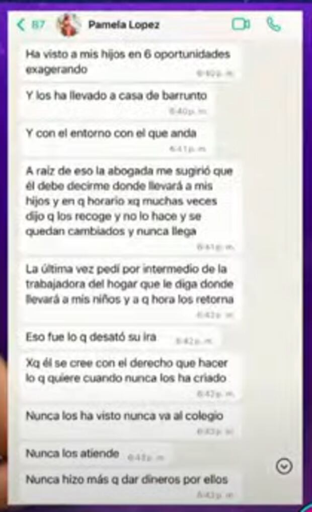 Pamela López revela qué fue lo que desató la ira de Cueva