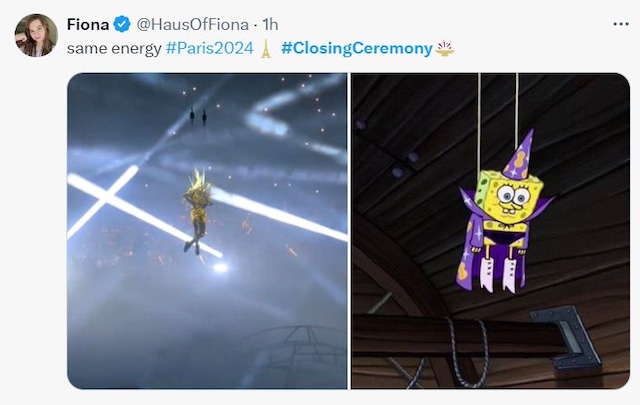 Trome | Clausura París 2024: Los memes de la ceremonia de los Juegos Olímpicos (Foto: Twitter)