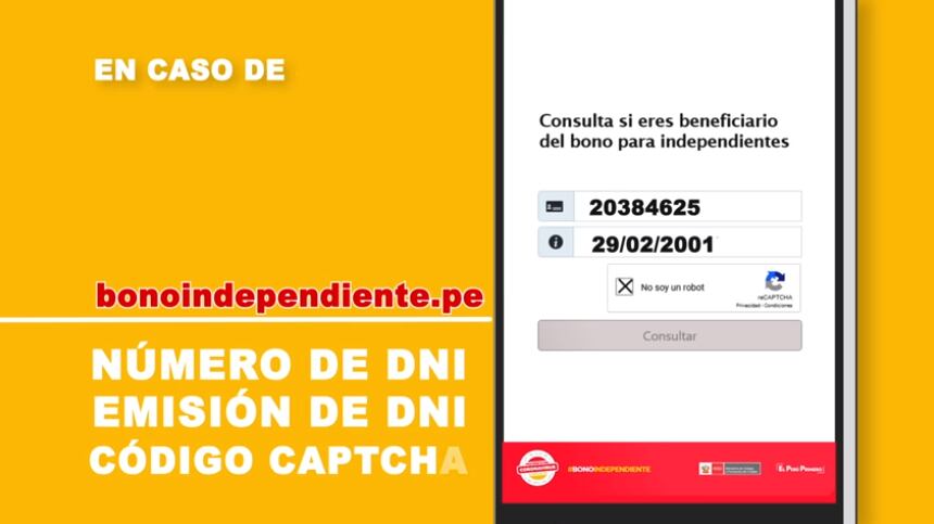 Bono independiente 380, paso a paso que debes seguir