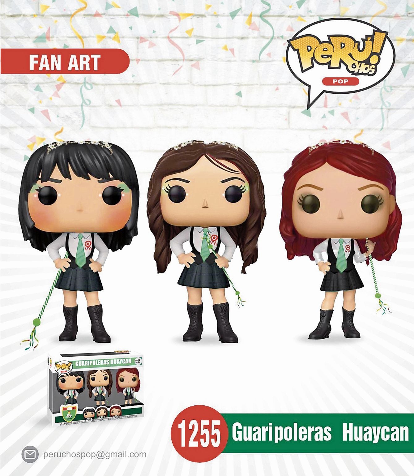 Funkos de las gualipoleras de Huaycán