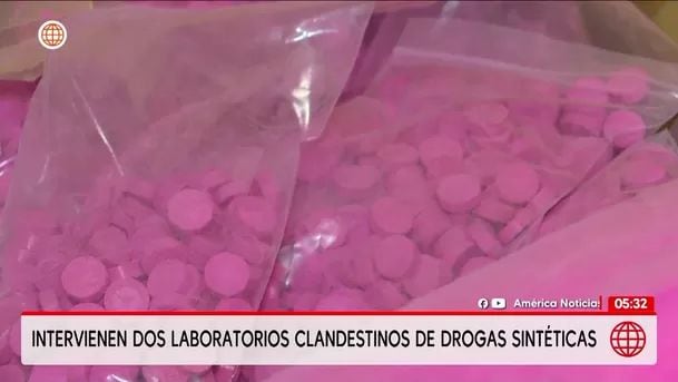 Dirandro interviene dos laboratorios de drogas sintéticas. Foto: América Noticias