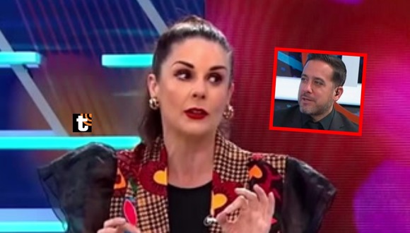 Óscar Del Portal pelea con Rebeca Escribens en vivo