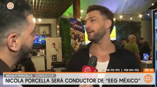 Nicola Porcella habla de su próxima faceta como conductor.