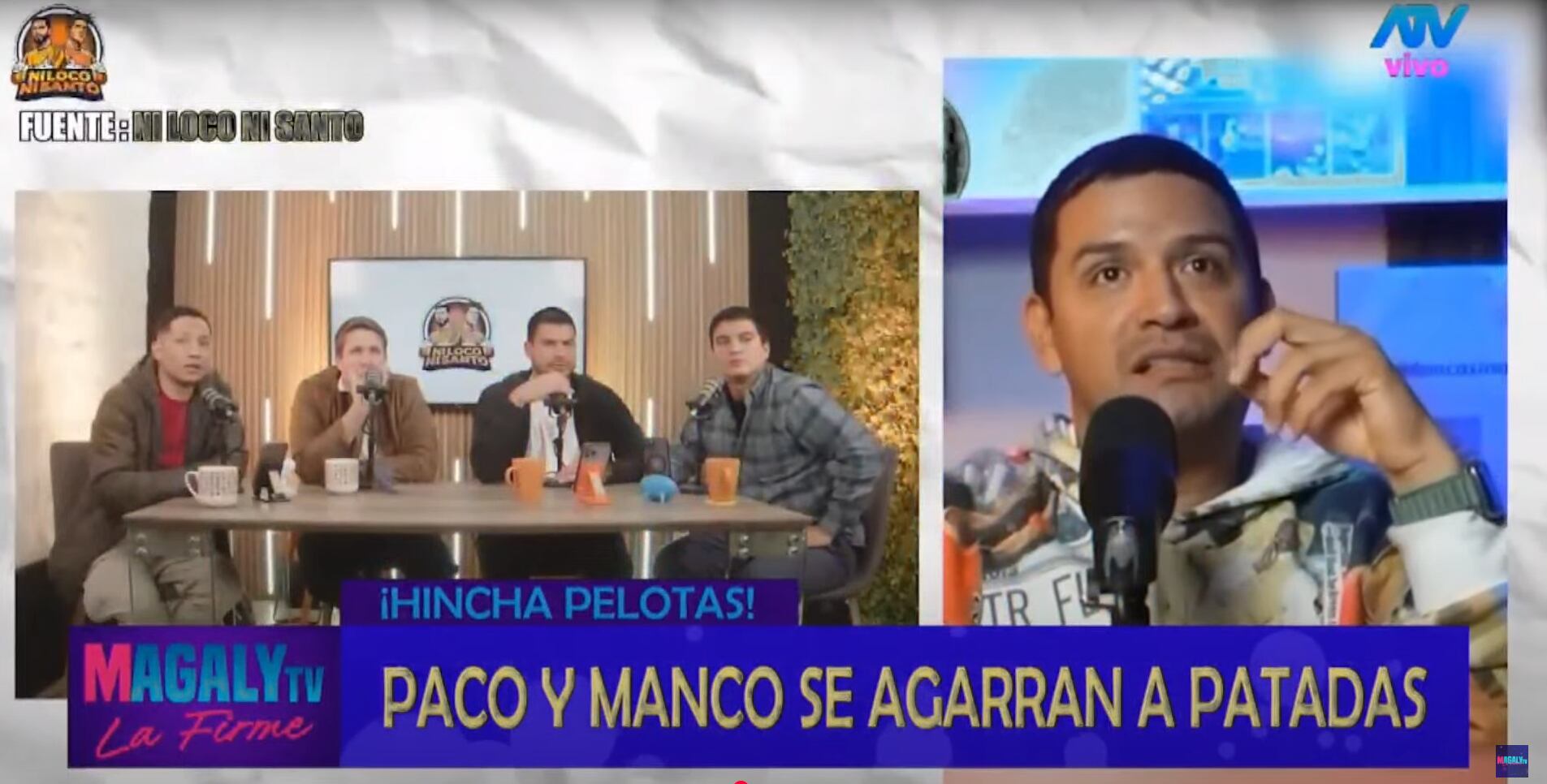 Exfutbolista aprovechó para responderle a Paco Bazán. (Fuente: Magaly TV: La Firme)