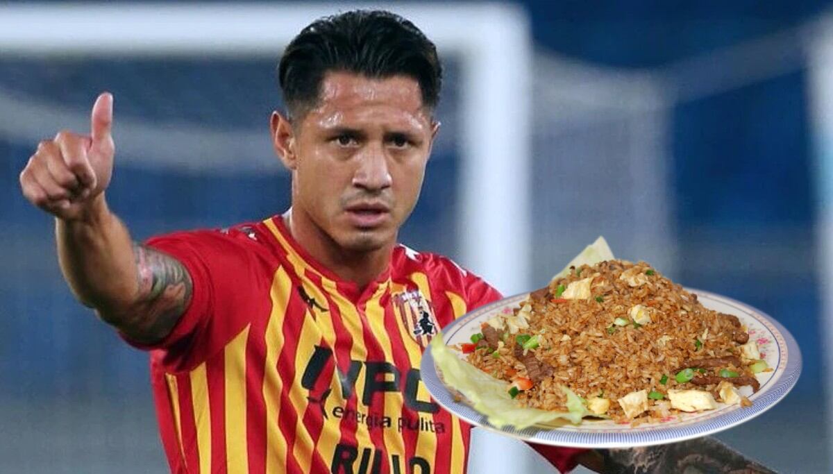 Gianluca Lapadula eligió arroz chaufa para celebrar triunfo del Benevento. Foto: Twittter Gianluca Lapadula.