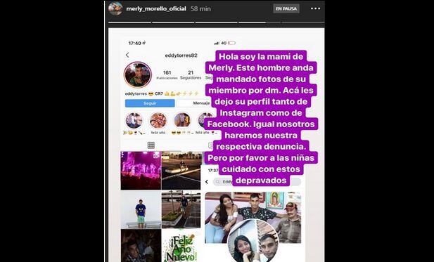 Mamá de Merly Morello expuso a acosador de la actriz. (Instagram)