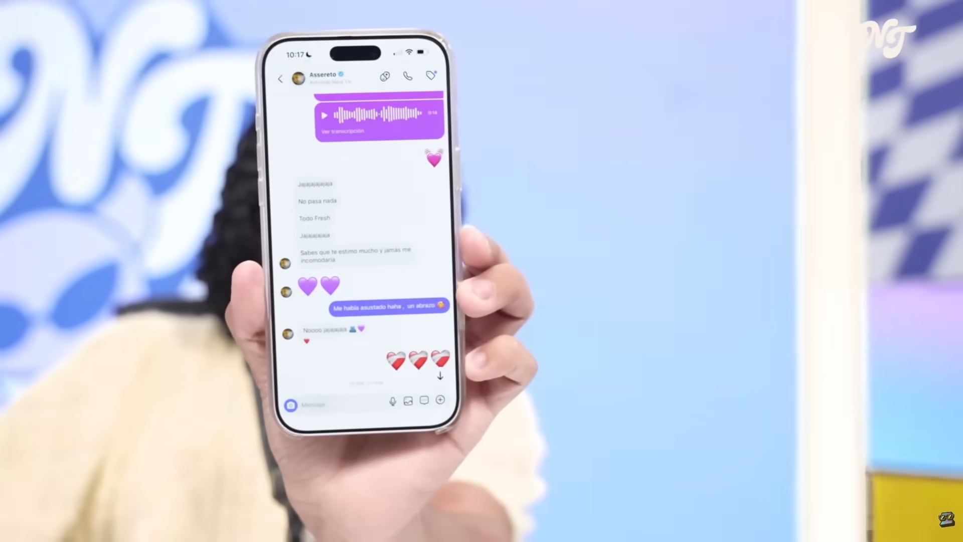 Muestra chats con Gino Assereto (YouTube)