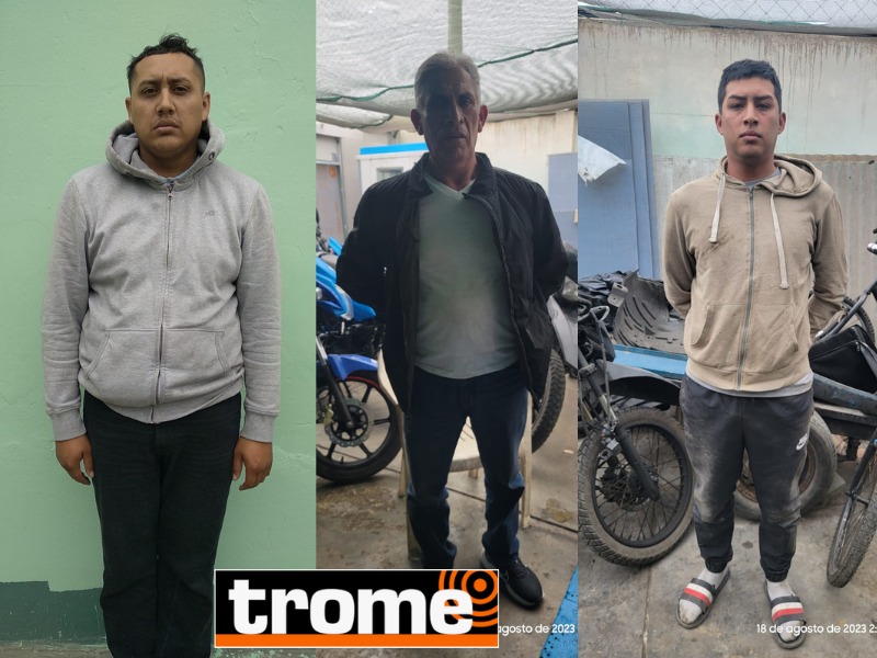 Usaban un vehículo de la Municipalidad de San Miguel, chalecos y distintivos de la Policía para delinquir.