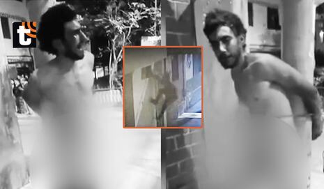 ¡Justicia popular! Vecinos desnudan y azotan a ladrón que entró a robar vivienda y estuvo una hora con me...