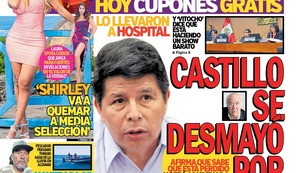 CASTILLO SE DESMAYÓ POR JUICIO