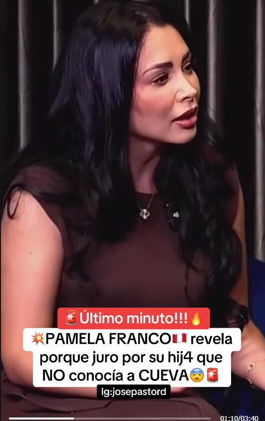 Pamela Franco explica por qué juramentó por su hija que no conocía a Christian Cueva.
